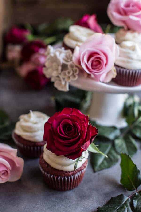 Deep Dark and Rosy, Red Velvet Cupcakes | halfbakedharvest.com @hbharvest