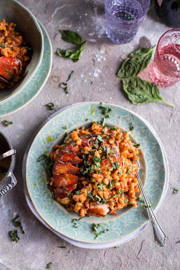 Idiot Proof Creamy Tomato and Curry Butter Lobster Pasta | halfbakedharvest.com @hbharvest