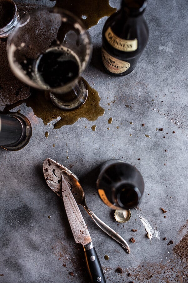 Drunken, Sunken Irish Coffee Chocolate Cake with Salted Bailey’s Cream | halfbakedharvest.com @hbharvest