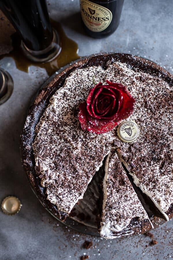 Drunken, Sunken Irish Coffee Chocolate Cake with Salted Bailey’s Cream | halfbakedharvest.com @hbharvest