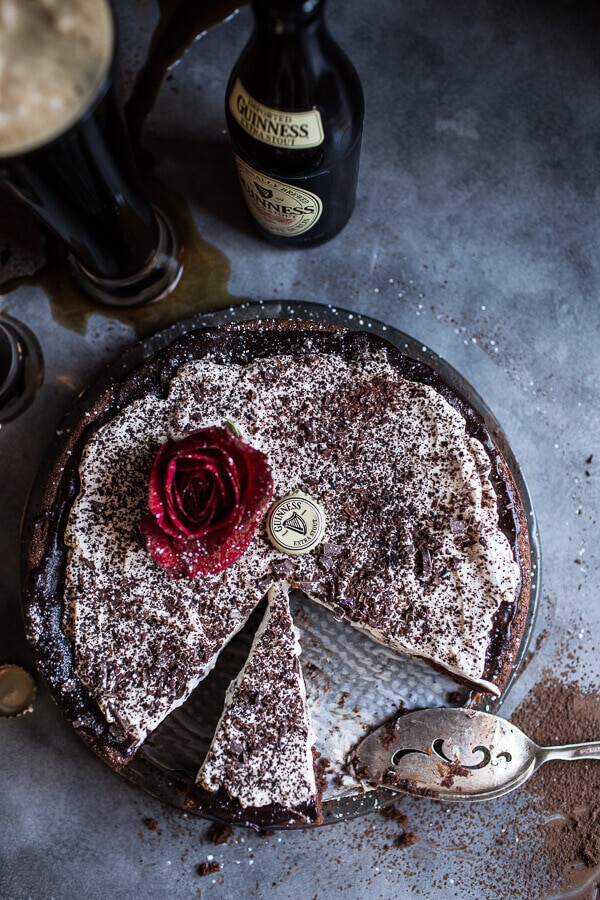Drunken, Sunken Irish Coffee Chocolate Cake with Salted Bailey’s Cream | halfbakedharvest.com @hbharvest