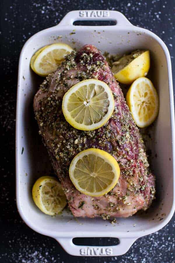 Greek Style Roasted Lamb Gyros with Harissa Spiced Tzatziki | halfbakedharvest.com @hbharvest