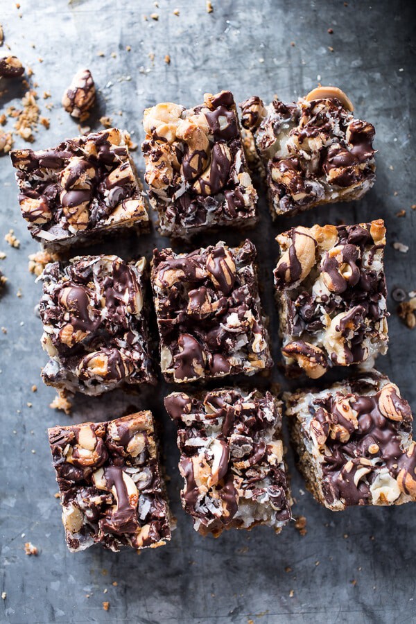 7-Layer Dulce De Leche Oatmeal Chocolate Chip Bars | halfbakedharvest.com @hbharvest