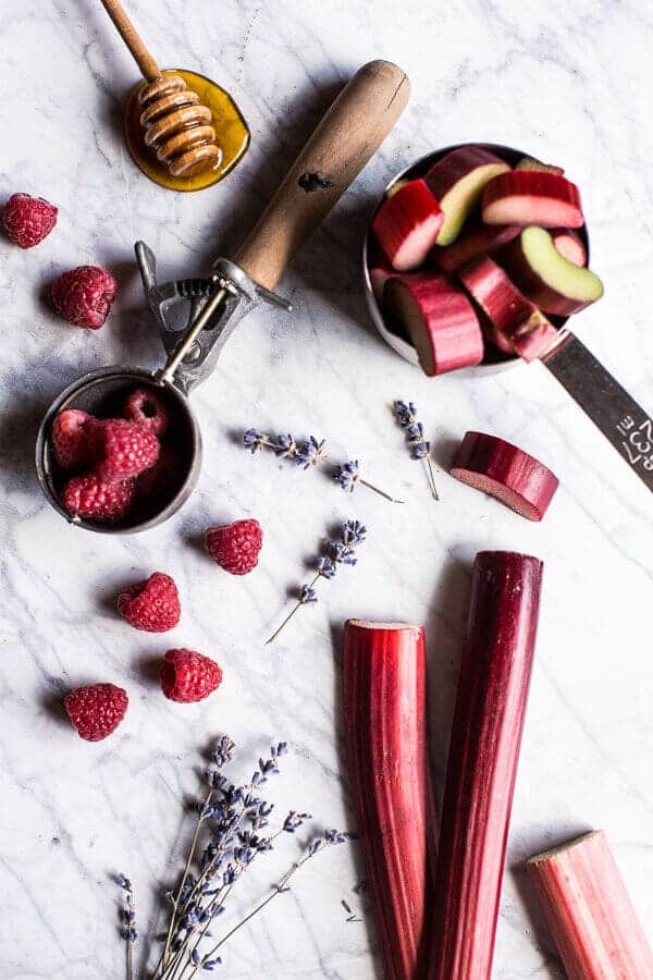 Lavender Honey and Raspberry-Rhubarb Galette | halfbakedharvest.com @hbharvest