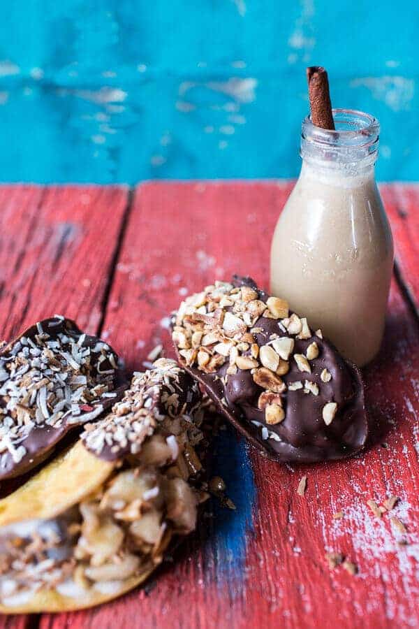 Tres Leches Coconut and Chocolate Fudge Ice Cream Tacos with Banana Peanut Salsa | halfbakedharvest.com @hbharvest