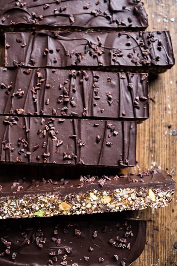 10 Minute Magical Chocolate Almond Butter Superfood Seed Bars | halfbakedharvest.com @hbharvest