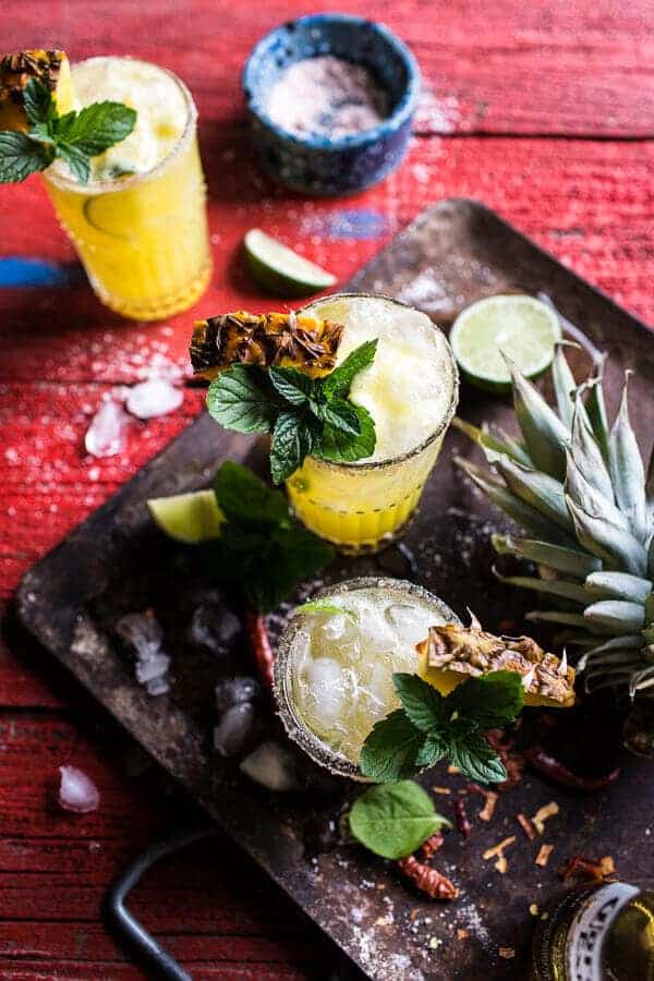 4-Ingredient Pineapple Lime Chelada (I made us a drink!) | halfbakedharvest.com @hbharvest