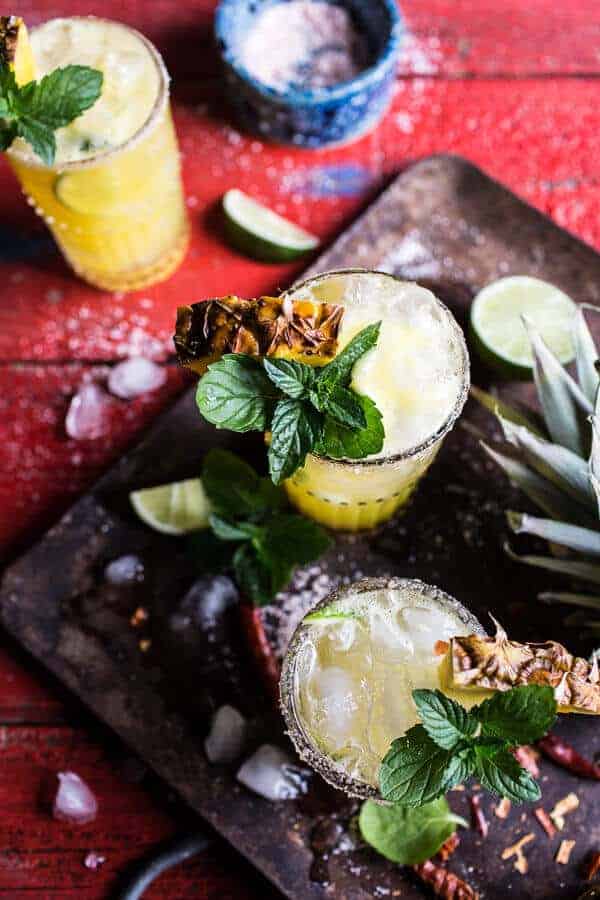 4-Ingredient Pineapple Lime Chelada (I made us a drink!) | halfbakedharvest.com @hbharvest