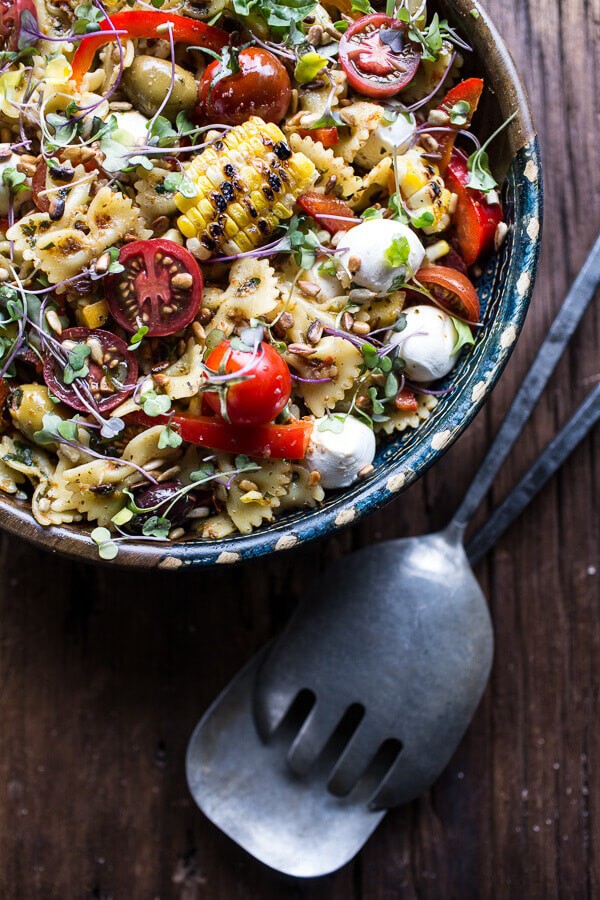 Everything But the Kitchen Sink Pasta Salad | halfbakedharvest.com @hbharvest
