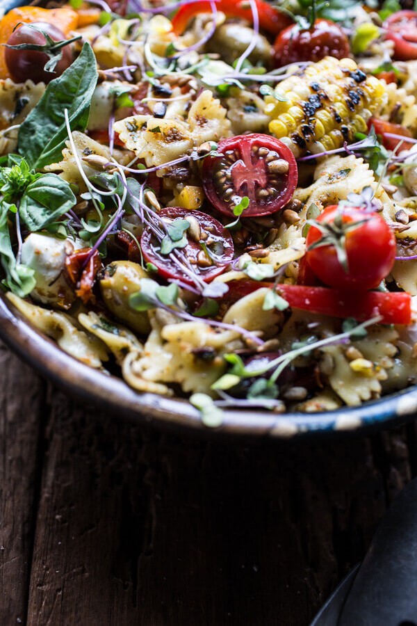 Everything But the Kitchen Sink Pasta Salad | halfbakedharvest.com @hbharvest