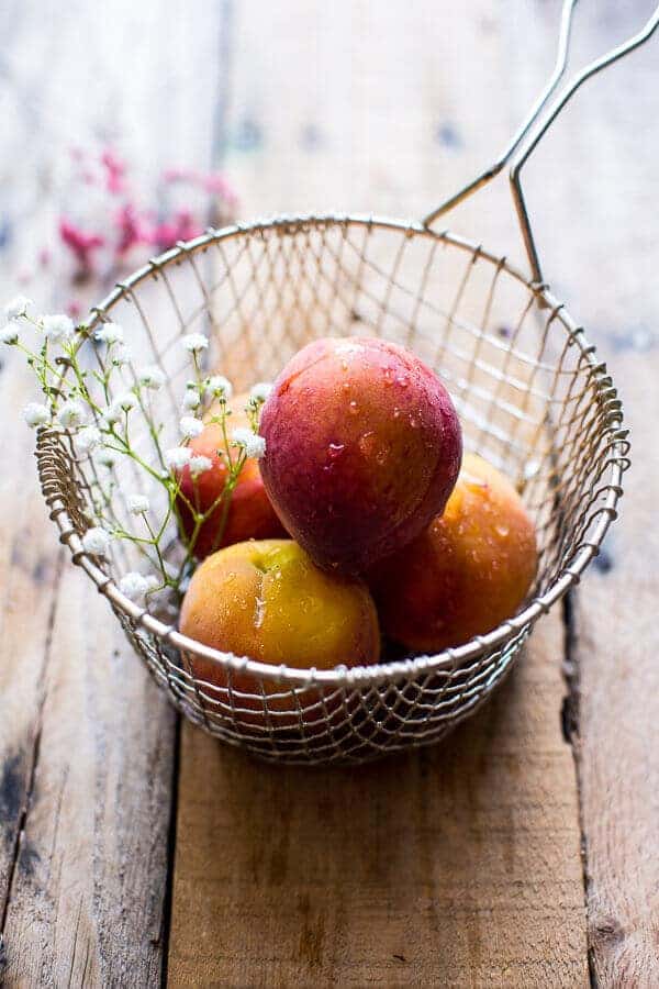 Fried Mozzarella and Caramelized Peach Caprese Burger | halfbakedharvest.com @hbharvest