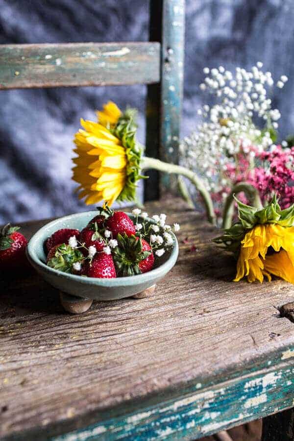 Skillet Strawberry Cobbler with Cream Cheese Swirled Biscuits | halfbakedharvest.com @hbharvest