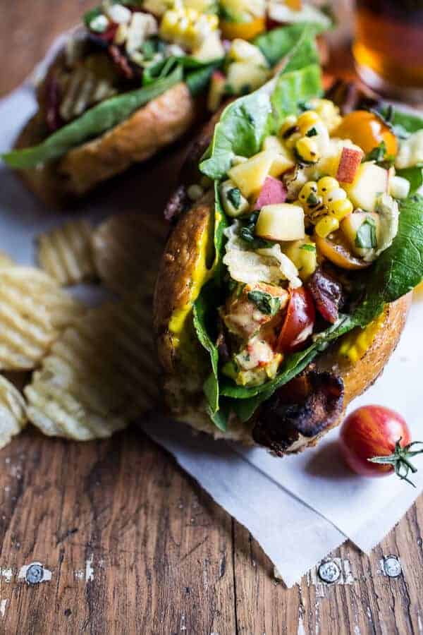 BLT and Potato Chip Lobster Rolls with Peach Salsa | halfbakedharvest.com @hbharvest