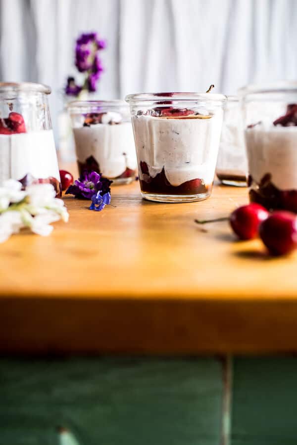 Cherry and Goat’s Milk Coconut Mousse | halfbakedharvest.com @hbharvest