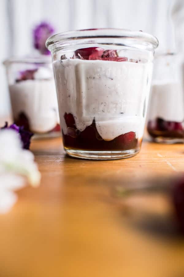 Cherry and Goat’s Milk Coconut Mousse | halfbakedharvest.com @hbharvest