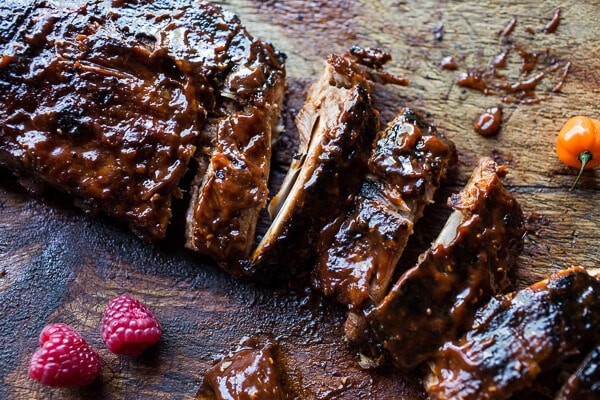 Crockpot Grilled Fiery Habanero Apricot BBQ Ribs | halfbakedharvest.com @hbharvest