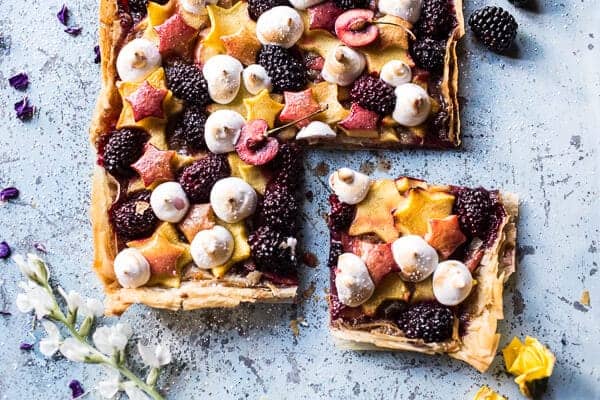 Honey Butter Stone Fruit and Blackberry Meringue Tart | halfbakedharvest.com @hbharvest