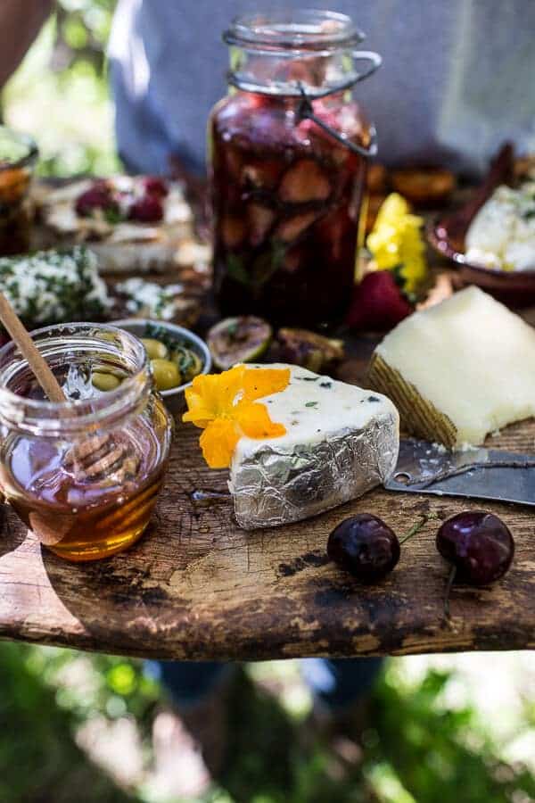 How to make a Killer Summer Cheeseboard (with Pickled Strawberries + Herb Roasted Cherry Tomatoes!) | halfbakedharvest.com @hbharvest