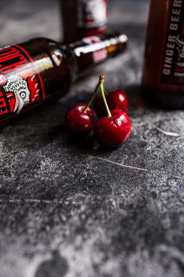 Hibiscus Cherry and Ginger Beer Ice Cream Floats | halfbakedharvest.com @hbharvest