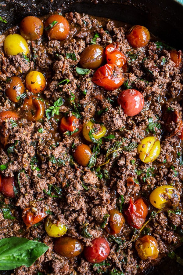 Italian Turkey and Tomato Basil Eggplant Roll Pasta Bake | halfbakedharvest.com @hbharvest