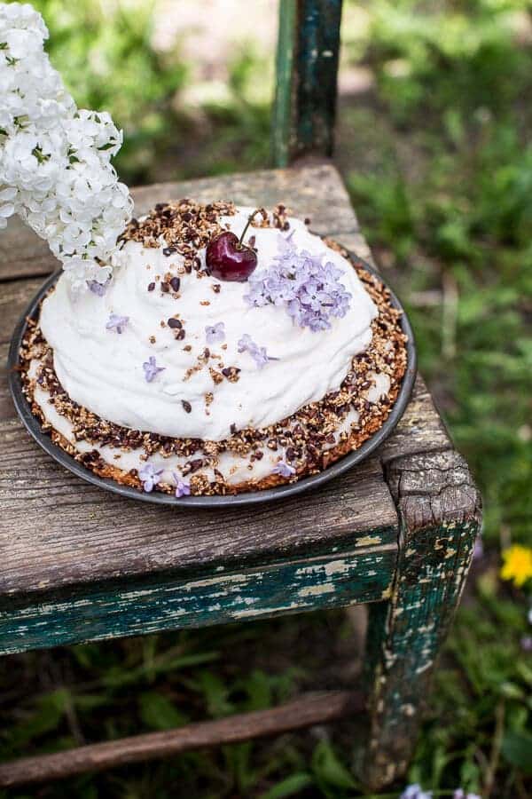 Miso Chocolate Fudge and Haupia (coconut pudding) Macaroon Pie | halfbakedharvest.com @hbharvest