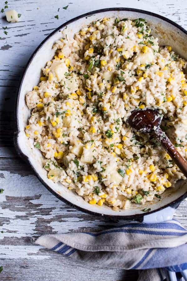Brown Butter Lobster, Sweet Corn and Fontina Risotto | halfbakedharvest.com @hbharvest