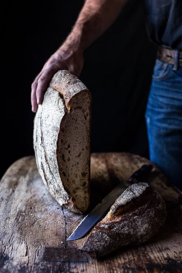 Buttered Brie and Heirloom Tomato Toast with Honey, Thyme + Walnuts | halfbakedharvest.com @hbharvest