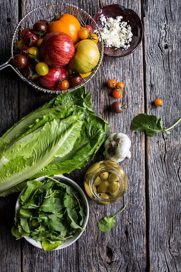 Greek Chicken Gyro Caesar Salad | halfbakedharvest.com @hbharvest