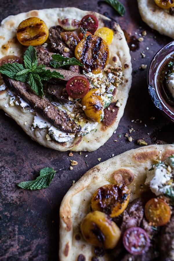 Grilled Lamb Tikka with Caramelized Apricots + Pine Nut Labneh | halfbakedharvest.com @hbharvest