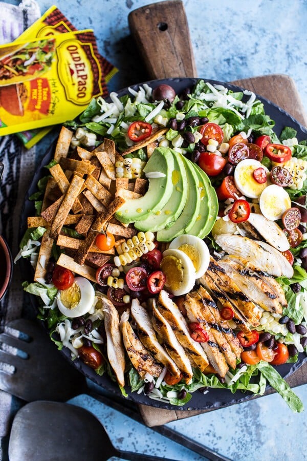 Mexican Grilled Chicken Cobb Salad | halfbakedharvest.com @hbharvest