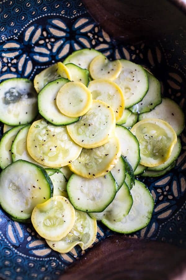 Zucchini and Roasted Sweet Corn Provolone Phyllo Pizza with Truffle Oil | halfbakedharvest.com @hbharvest