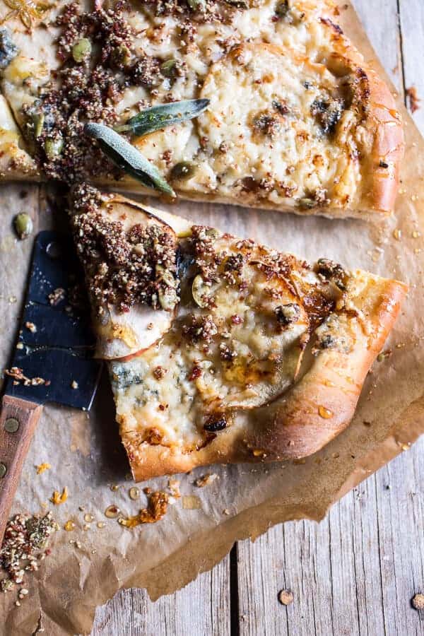 Apple and Caramelized Onion Pizza with Pumpkin Seed Pangrattato | halfbakedharvest.com @hbharvest