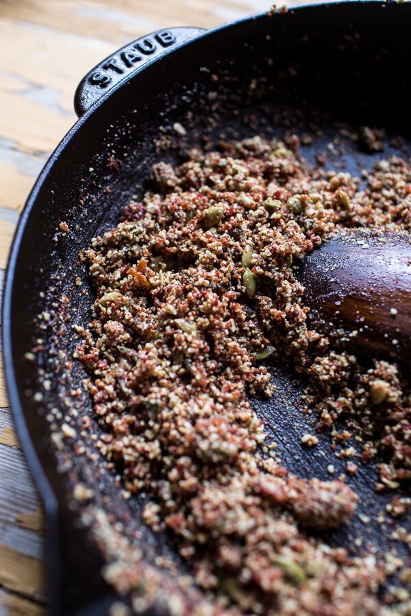 Apple and Caramelized Onion Pizza with Pumpkin Seed Pangrattato | halfbakedharvest.com @hbharvest