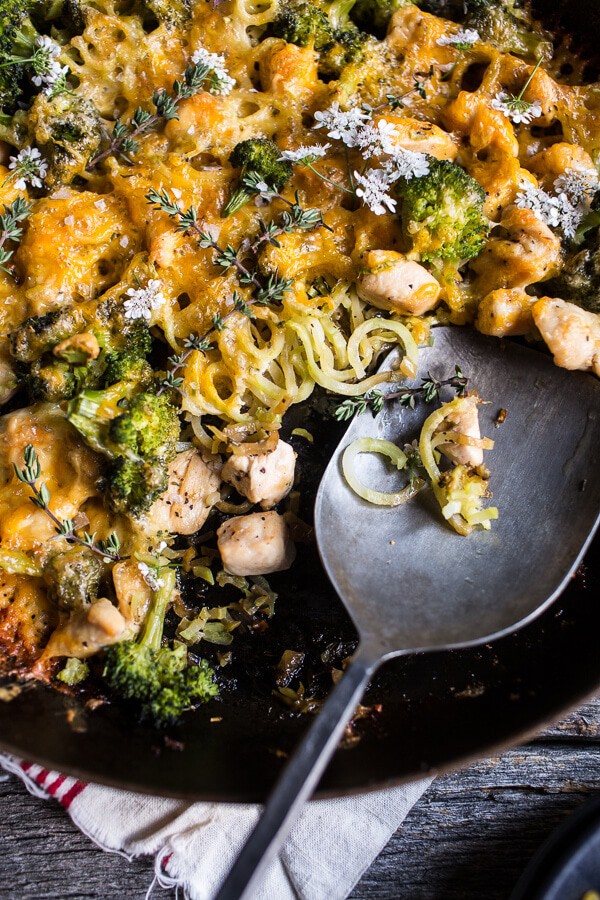 Chicken and Broccoli Skillet Bake | halfbakedharvest.com @hbharvest