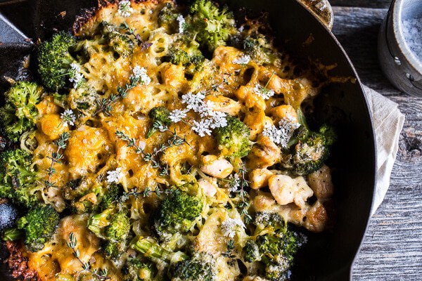 Chicken and Broccoli Skillet Bake | halfbakedharvest.com @hbharvest