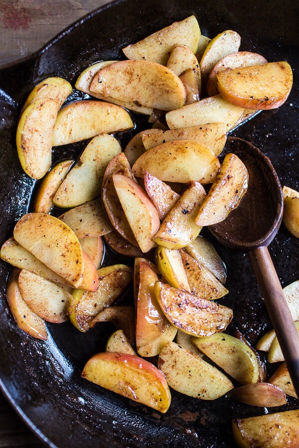 Easy Warm Swedish Caramel Apple Cheesecake | halfbakedharvest.com @hbharvest