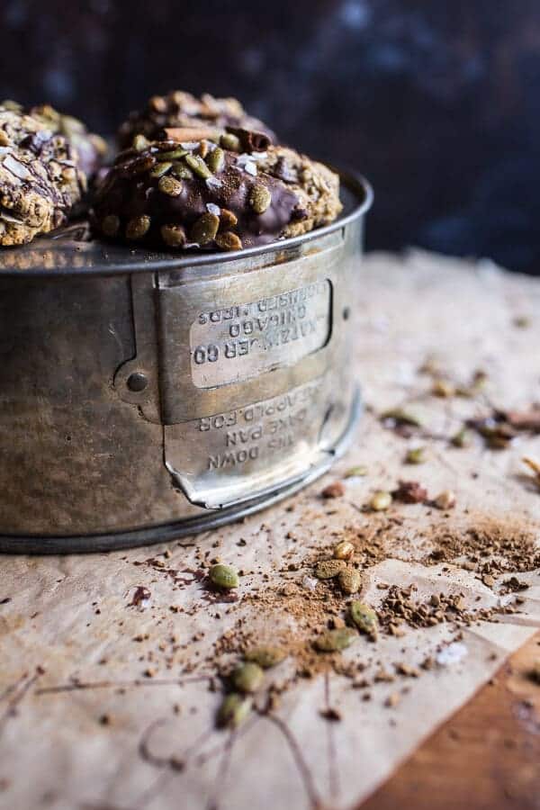 Harvest Oatmeal Chocolate Chunk Cookies with Salted Toasted Pepitas | halfbakedharvest.com @hbharvest