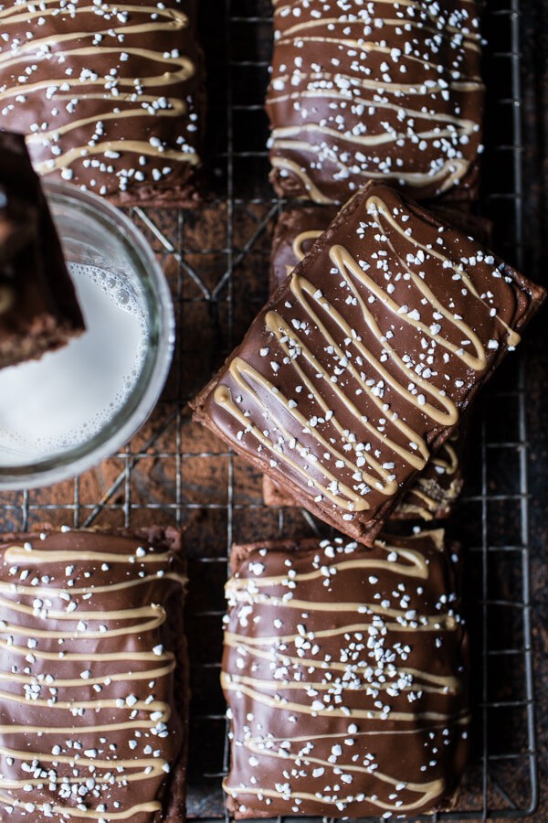 Homemade Chocolate Peanut Butter Fudge Pop-Tarts | halfbakedharvest.com @hbharvest