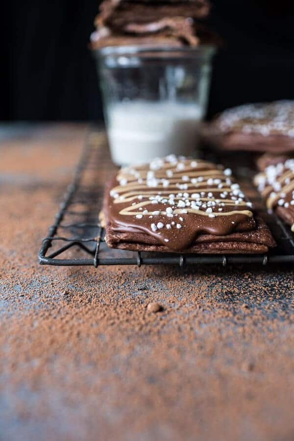 Homemade Chocolate Peanut Butter Fudge Pop-Tarts | halfbakedharvest.com @hbharvest