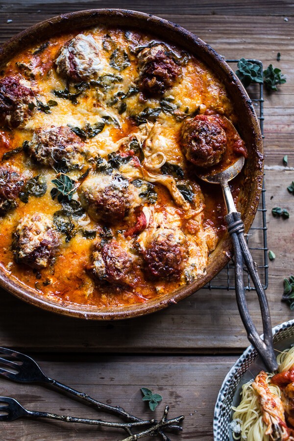 Simple Baked Italian Oregano Meatballs | halfbakedharvest.com @hbharvest