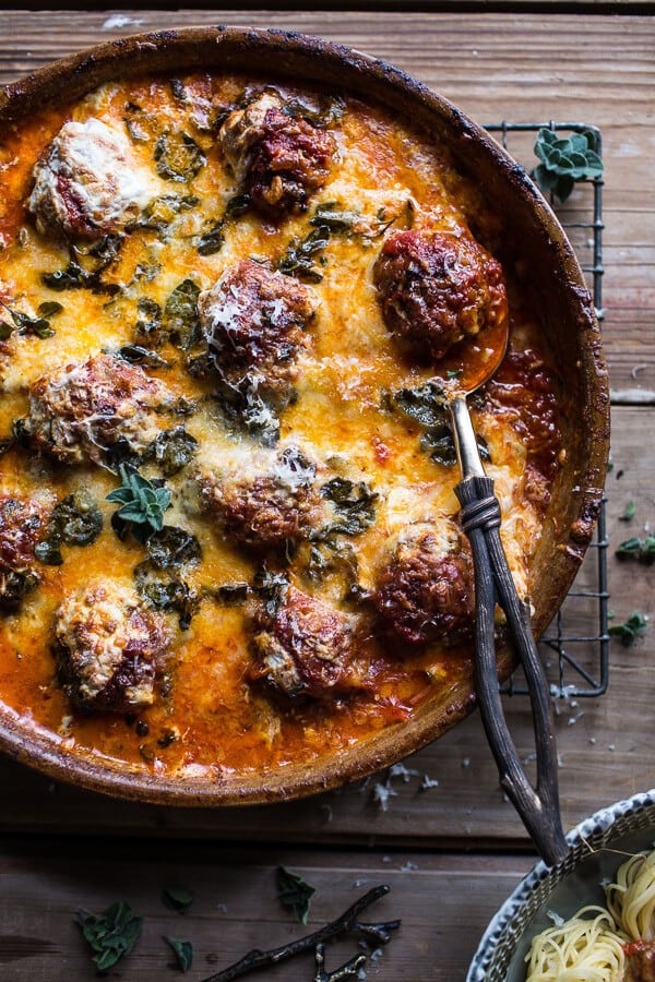 Simple Baked Italian Oregano Meatballs | halfbakedharvest.com @hbharvest