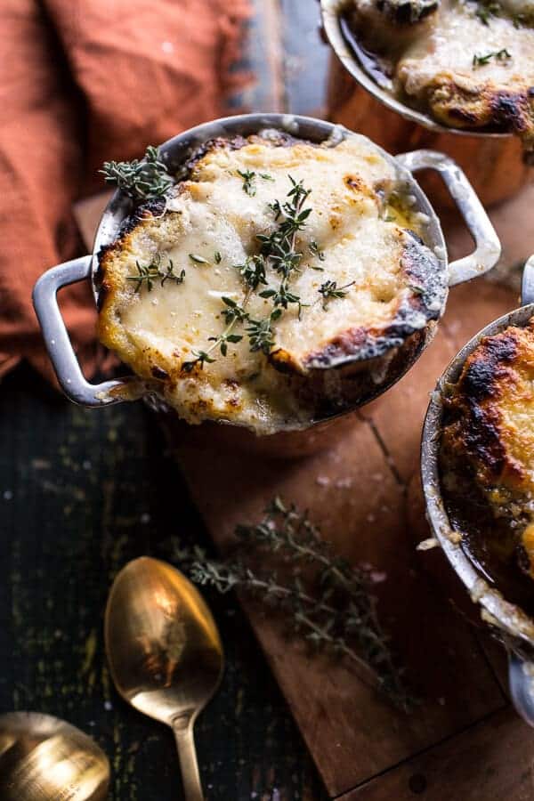 Crockpot French Onion Soup with Cheesy French Toast (VIDEO!!) | halfbakedharvest.com @hbharvest