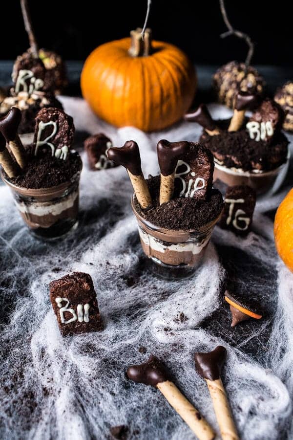 Deathly Chocolate Graveyard Cakes…Witches Beware | halfbakedharvest.com @hbharvest