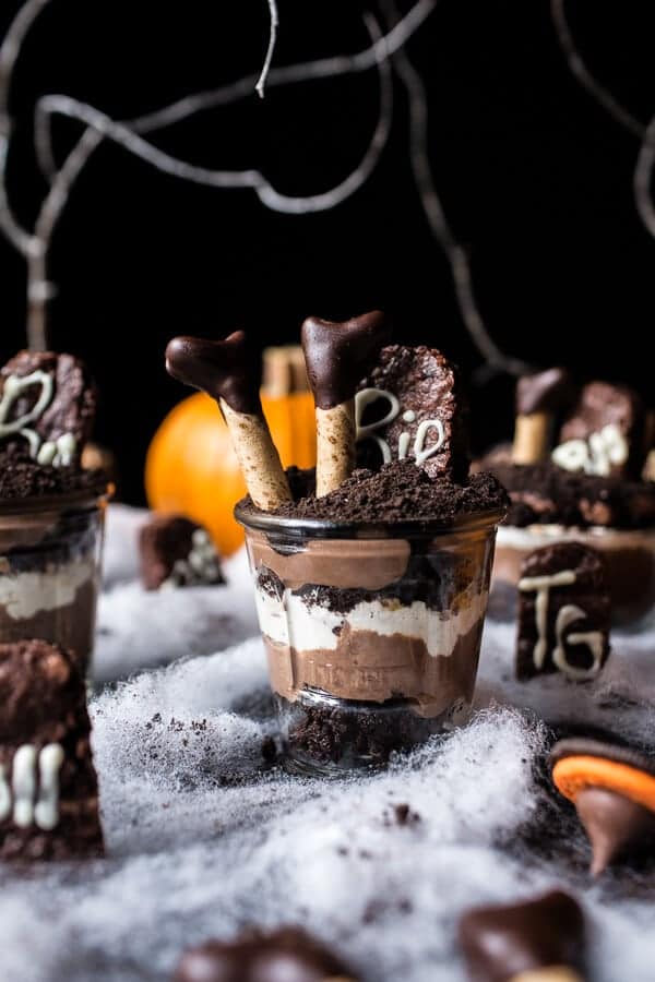 Deathly Chocolate Graveyard Cakes…Witches Beware | halfbakedharvest.com @hbharvest