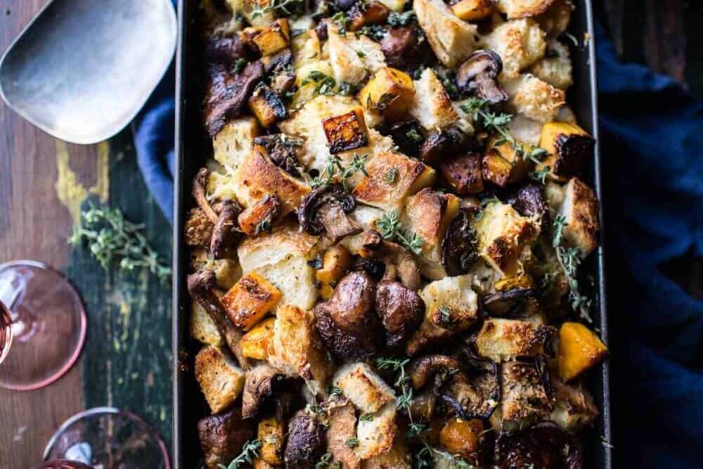 Butternut Squash and Wild Mushroom Stuffing | halfbakedharvest.com @hbharvest