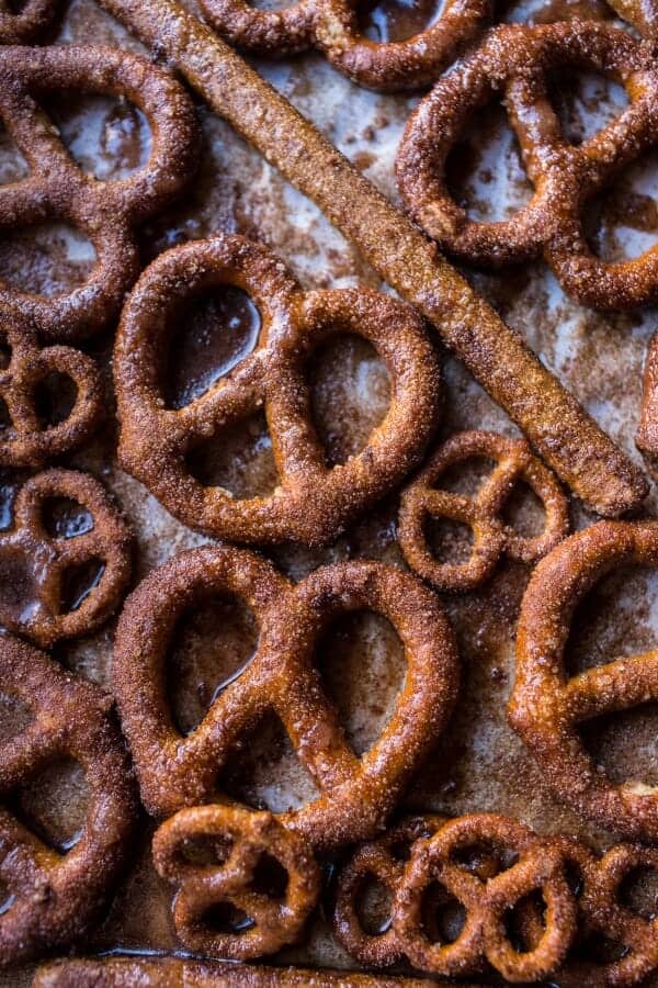 Chocolate Covered Cinnamon Sugar Pretzels | halfbakedharvest.com @hbharvest