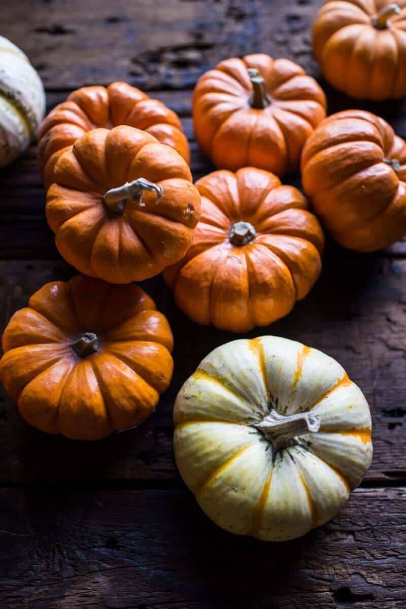Nutty Wild Rice and Shredded Brussels Sprout Stuffed Mini Pumpkins | halfbakedharvest.com @hbharvest