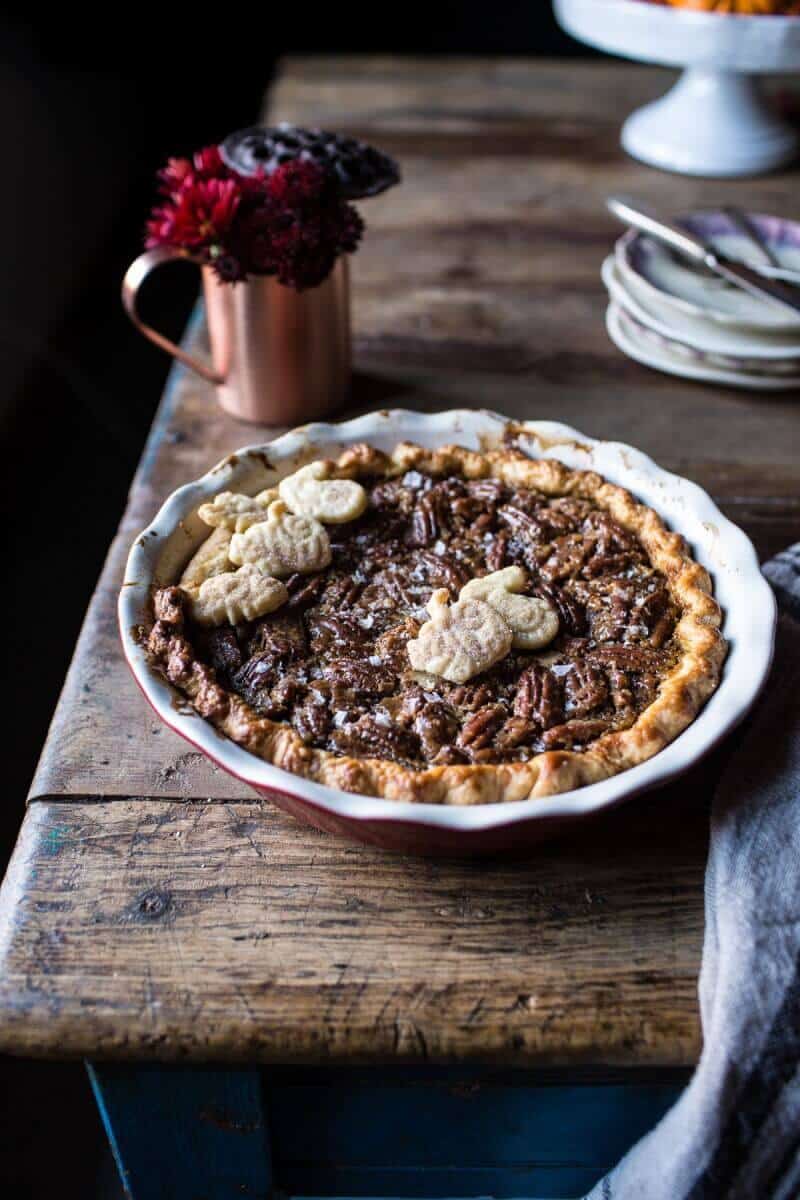 Salted Bourbon Pecan Pumpkin Pie | halfbakedharvest.com @hbharvest