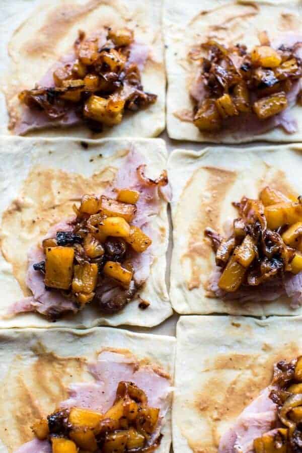 Caramelized Pineapple, Ham and Cheese Turnovers | halfbakedharvest.com @hbharvest
