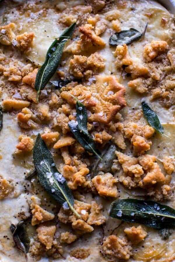 Cheesy Potato Au Gratin with Buttery Ritz Cracker Crumbs | halfbakedharvest.com @hbharvest